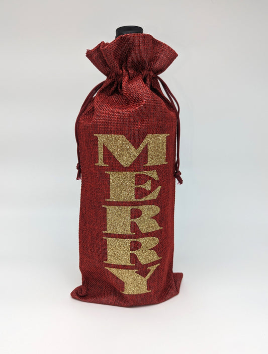 Merry Wine Bag