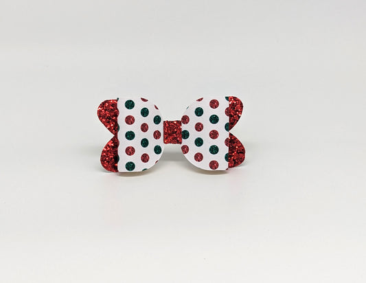 Christmas Dots Classic Bow