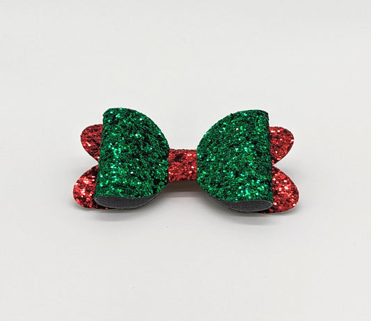 Green Christmas Classic Bow