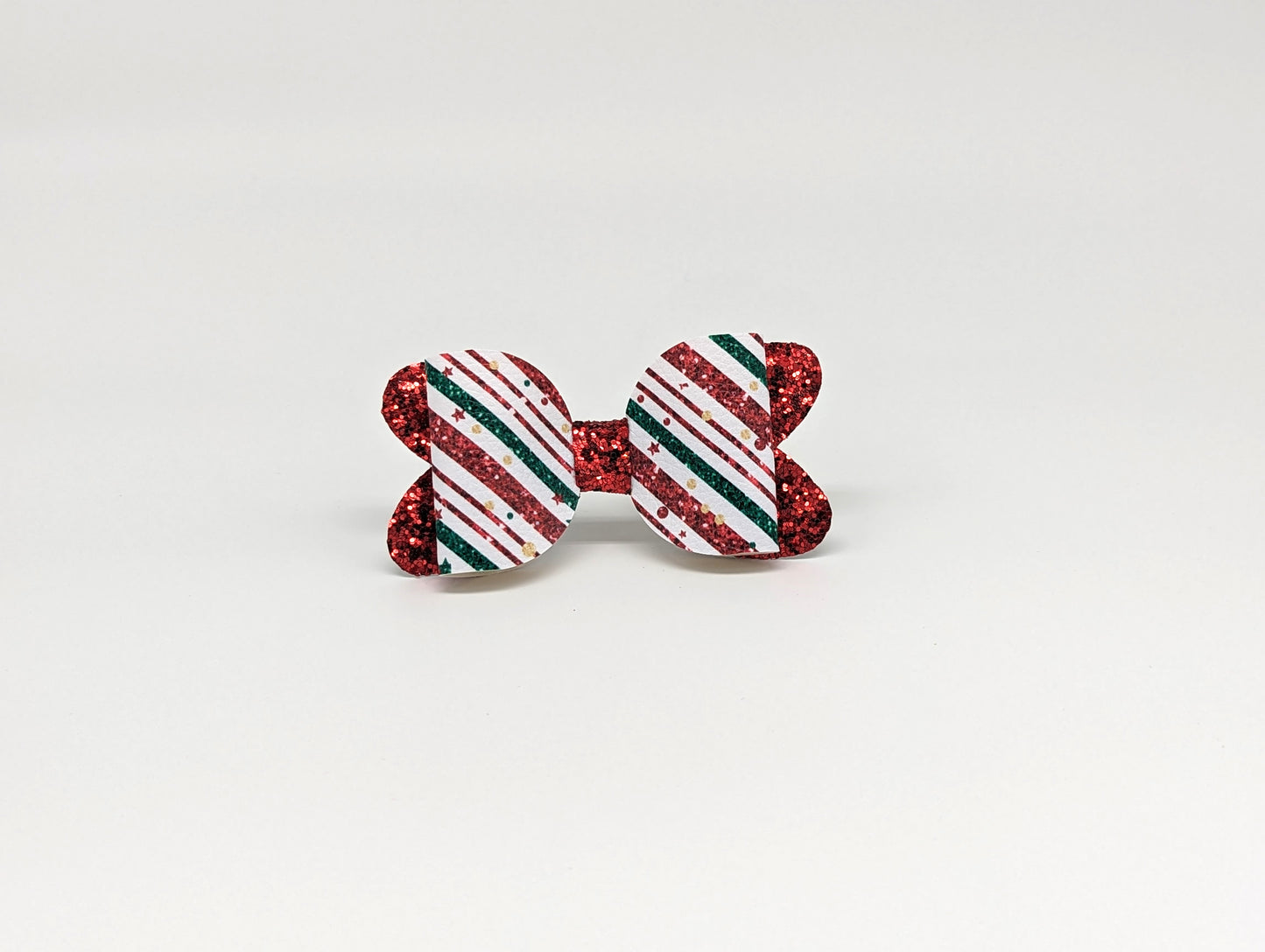 Christmas Stripes Classic Bow